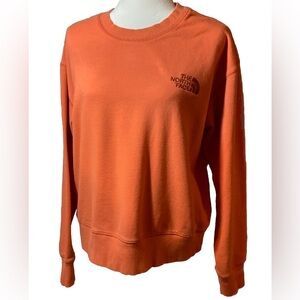 The North Face Orange Crewneck Sweatshirt